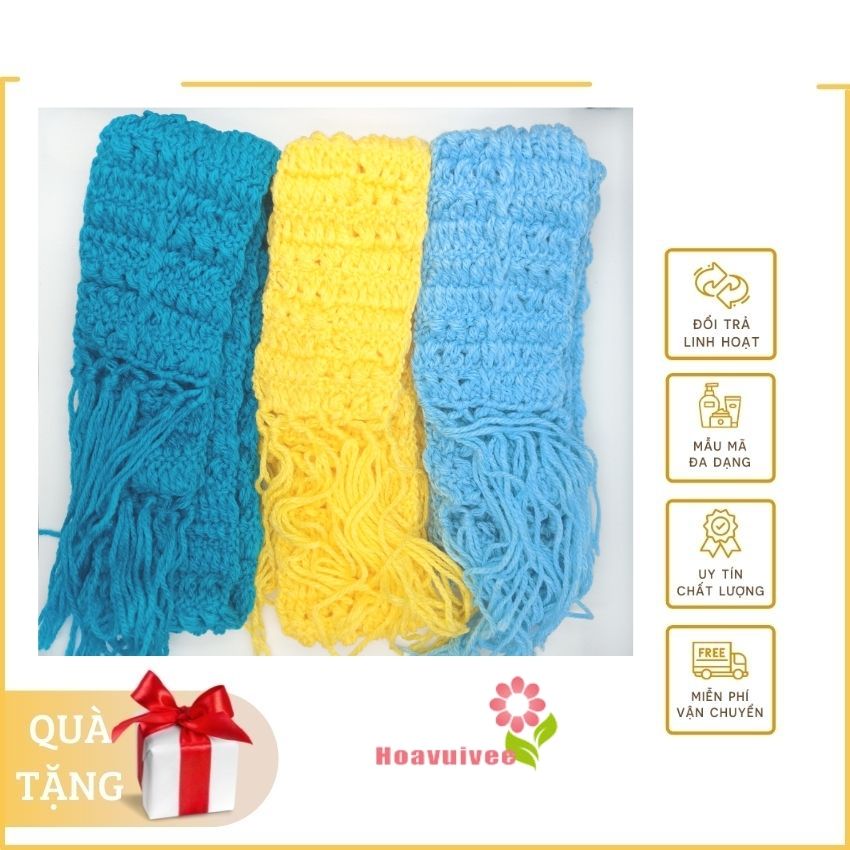 Khăn choàng len cho bé , khăn choàng cổ bằng len cho bé 1m2 - KC01 - Hoavuivee