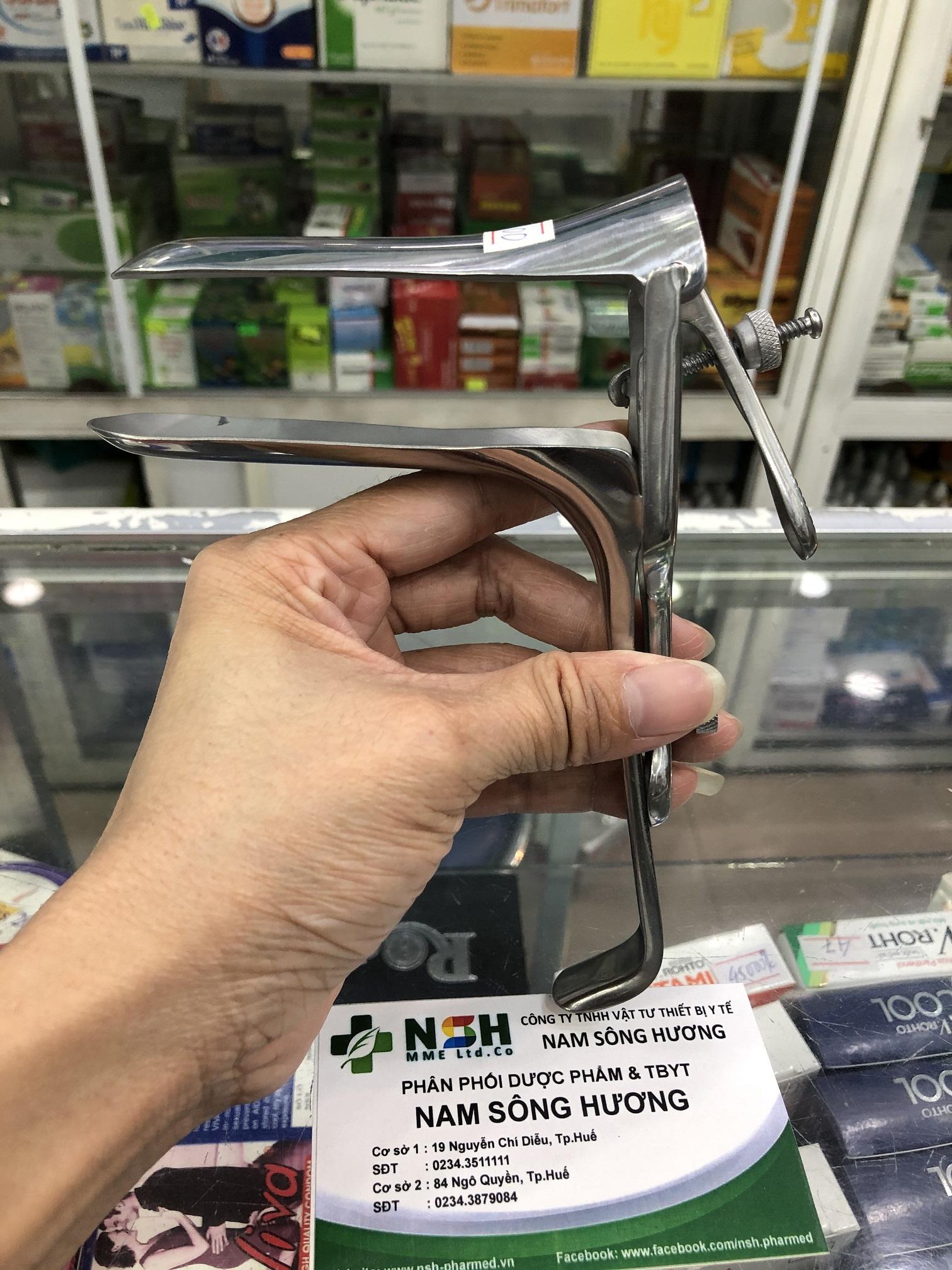 Kẹp Mỏ Vịt Inox trung mỏ vịt inox khám phụ khoa người lớn và trẻ em