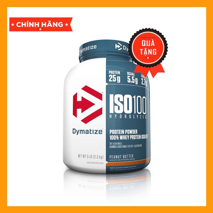 Sữa Tăng Cơ Bắp DYMATIZE WHEY ISO 100 5 lbs (2.4kg) - Whey Protein Tinh Khiết , Top Bán Chạy Tại Mỹ