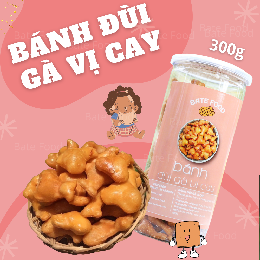 Bánh đùi gà phô mai giòn ngon, bánh quẩy đùi gà phô mai vị cay