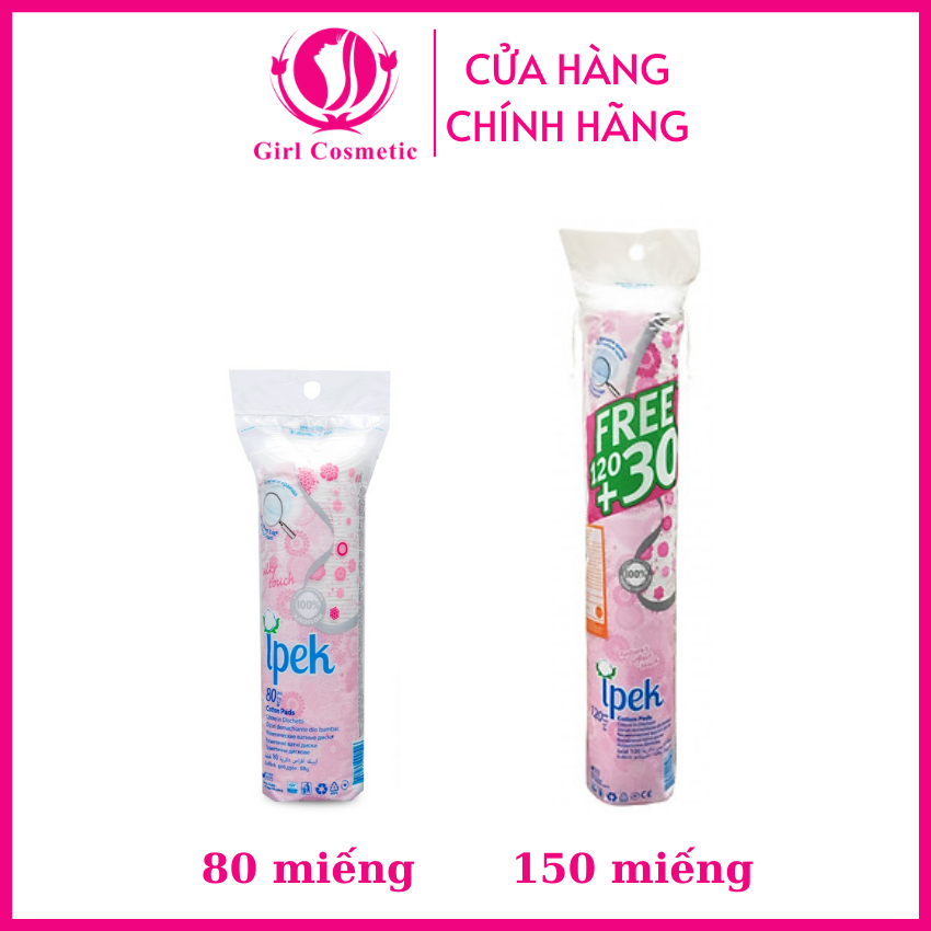 Bông tẩy trang - Bông tẩy trang ipek giúp bạn tẩy trang siêu sạch,gói 150m