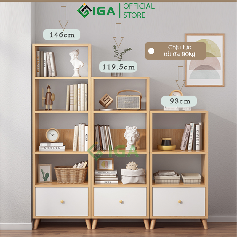 Tủ sách S style 3,4,5 F thông minh hiện đại phù hơp với không gian nhỏ IGA - GP144