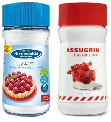 Combo 2 lọ đường ăn kiêng hermesetas 90gr và assurin 90g
