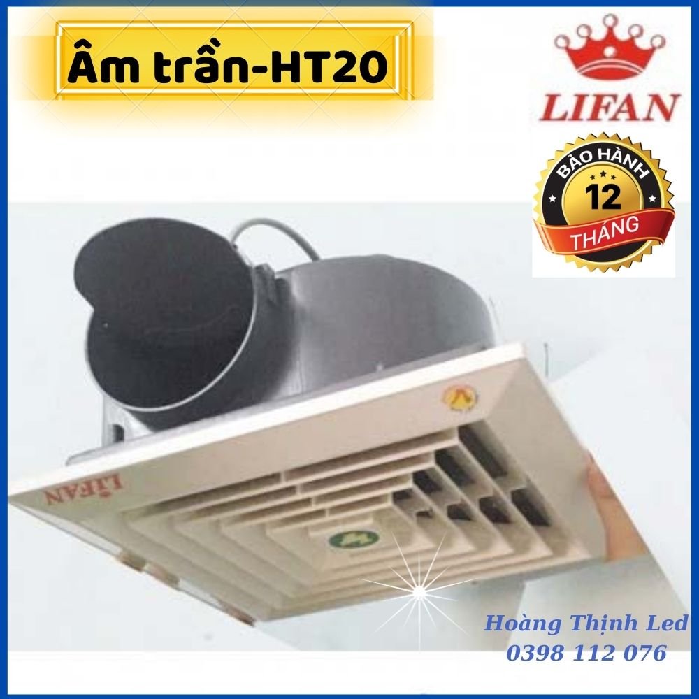 TẶNG bóng 5W- quạt hút thông gió, Quạt thông gió, quạt hút âm trần 1 chiều HT20 quạt hút thông gió phòng ngủ, phòng bếp, phòng khách,..