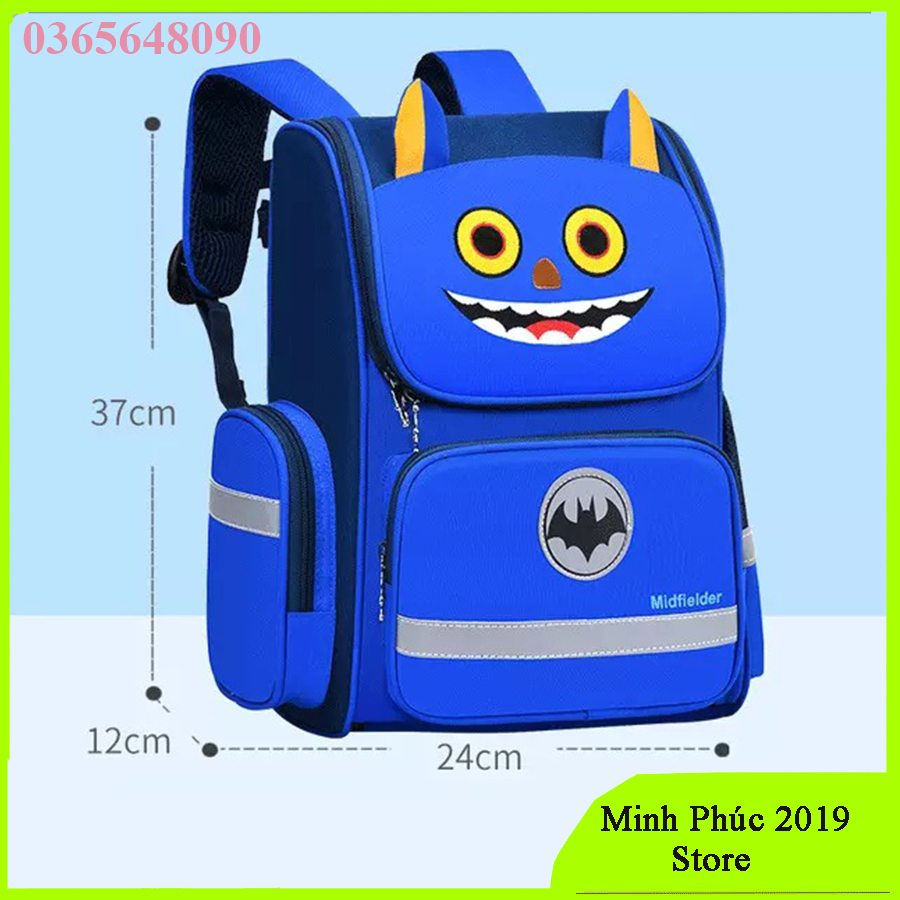 [HÀNG ĐẸP-SIZE37CM-Lớp 1-3] Balo cho bé tiểu học chống gù có phản quang - Cặp sách học sinh siêu nhẹ hình KỲ LÂN đáng yêu