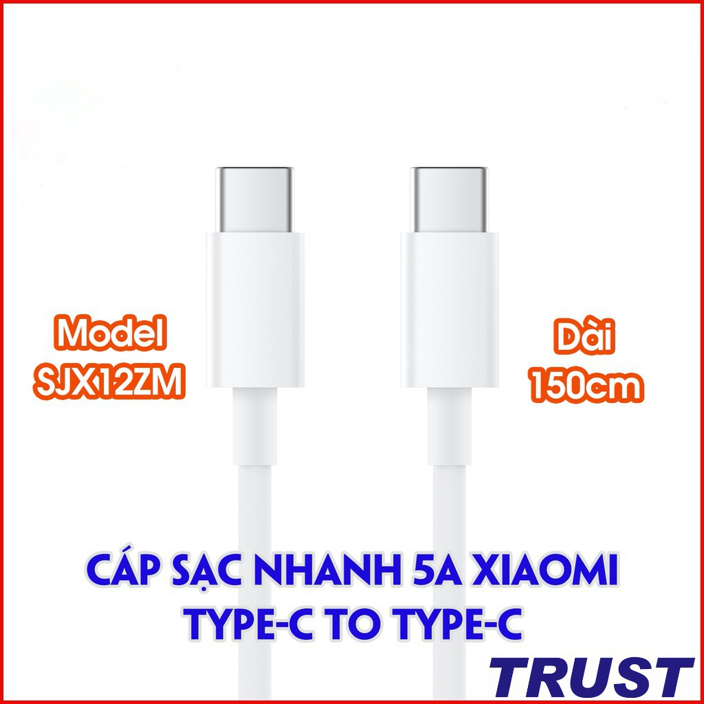 - hàng nhập khẩu - cáp sạc xiaomi type c to type c 150cm