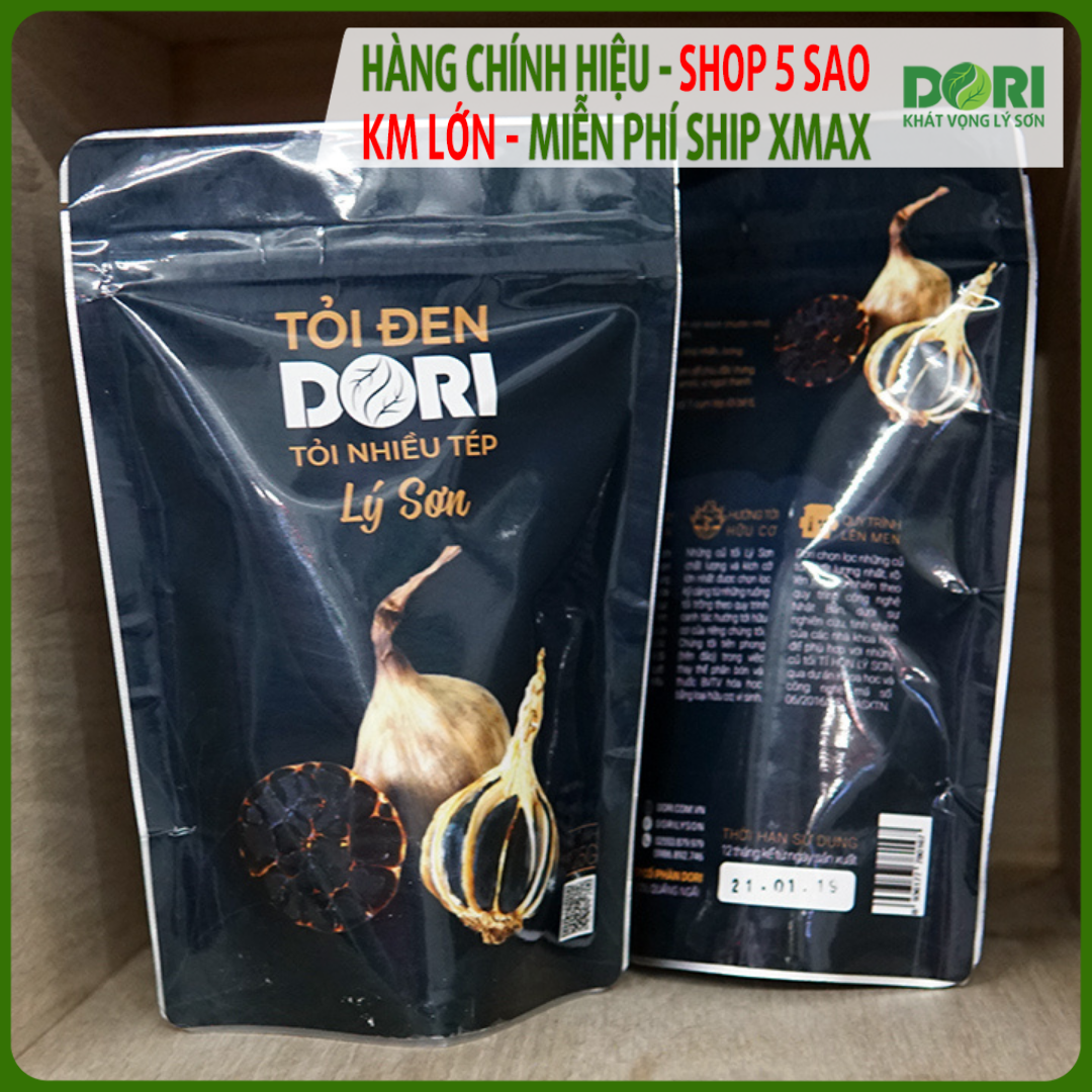[HCM]Tỏi Đen Lý Sơn Dori Nhiều Tép Loại 2 - Túi 125g