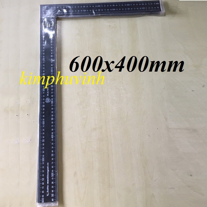 01 cây - 600mm thước góc đen - thước ke góc 6 tất