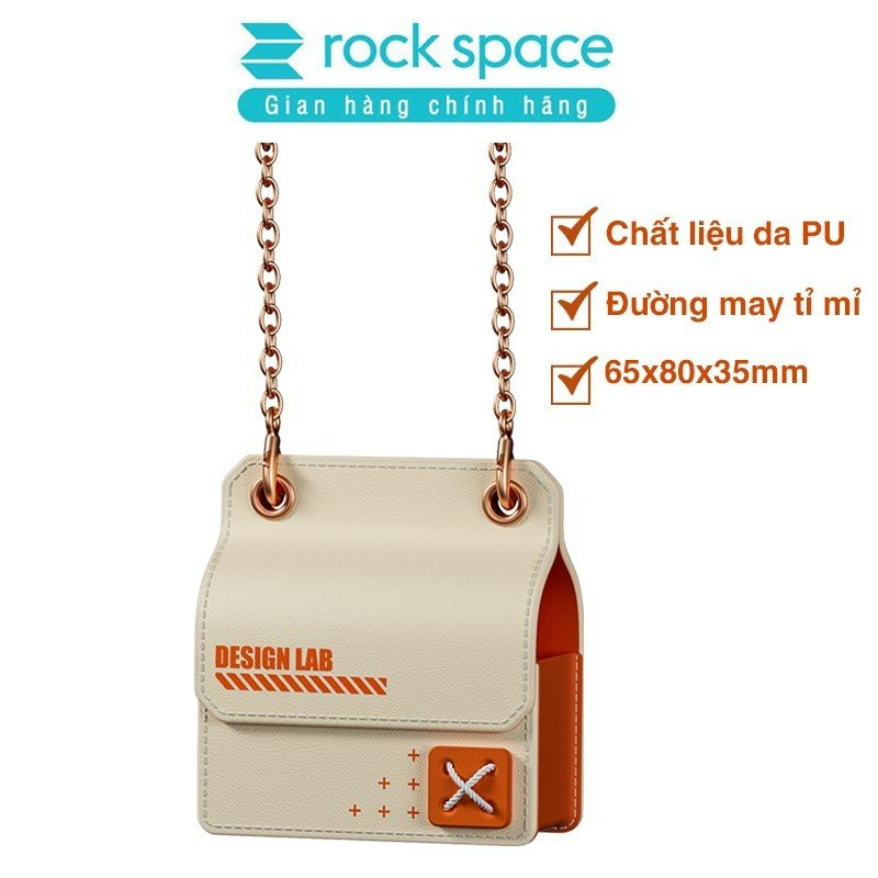 Túi đựng tai nghe bluetooth ROCKSPACE  Dimensional Punk Storage Bag có dây đeo thời trang nhỏ gọn tiện dụng chính hãng