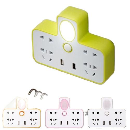 Ổ cắm điện 2 cổng USB có đèn ngủ
