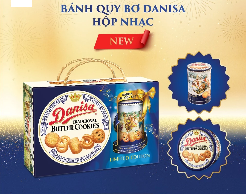 Hộp Nhạc Bánh Quy Bơ Danisa Melody Limited Edition (Hộp 992g