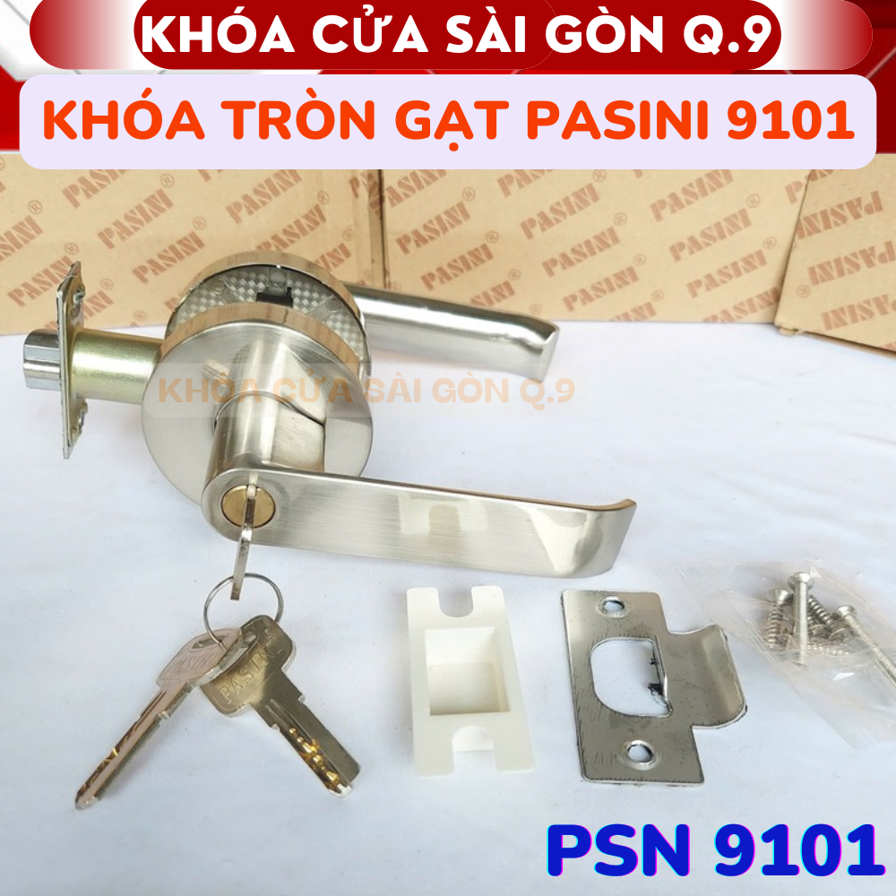Khóa tròn gạt PASINI 9101 cò liền chống kẹt - Chìa vi tính