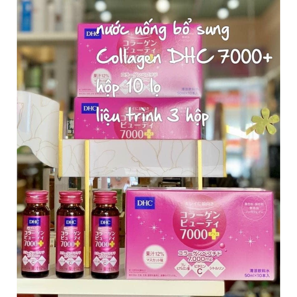 Collagen nước DHC 7000mg thủy phân - hộp 10 chai