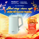 Ấm Đun Nước 2 Lớp BlueStone KTB-3456 ( 1,7 lít - 1800W )- Bộ điều khiển Strix Anh Quốc - Bảo hành 2 năm - Hàng chính hãng