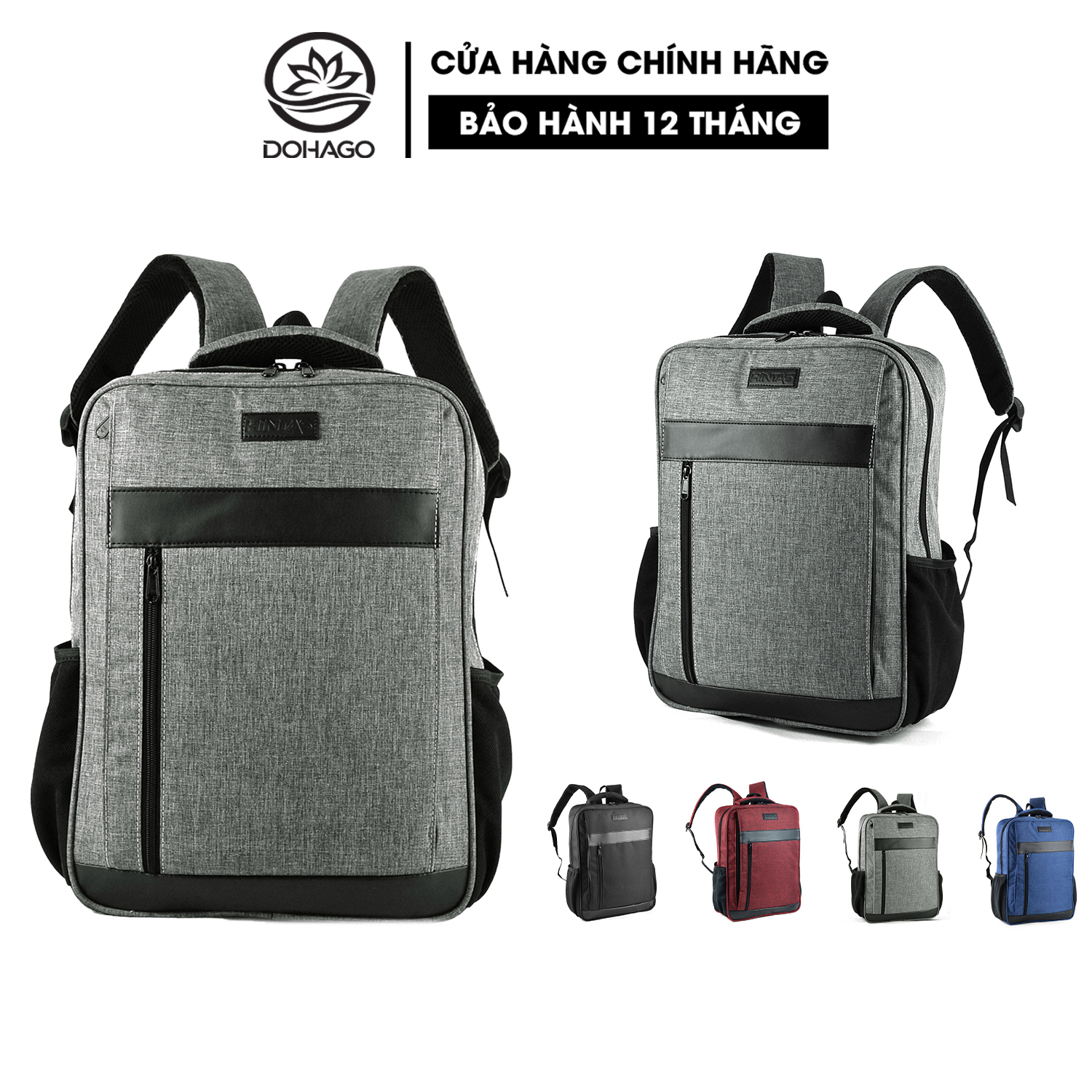 Balo Laptop HINTAS 14'' phong cách thời trang unisex đi học đi làm - BLLT 208