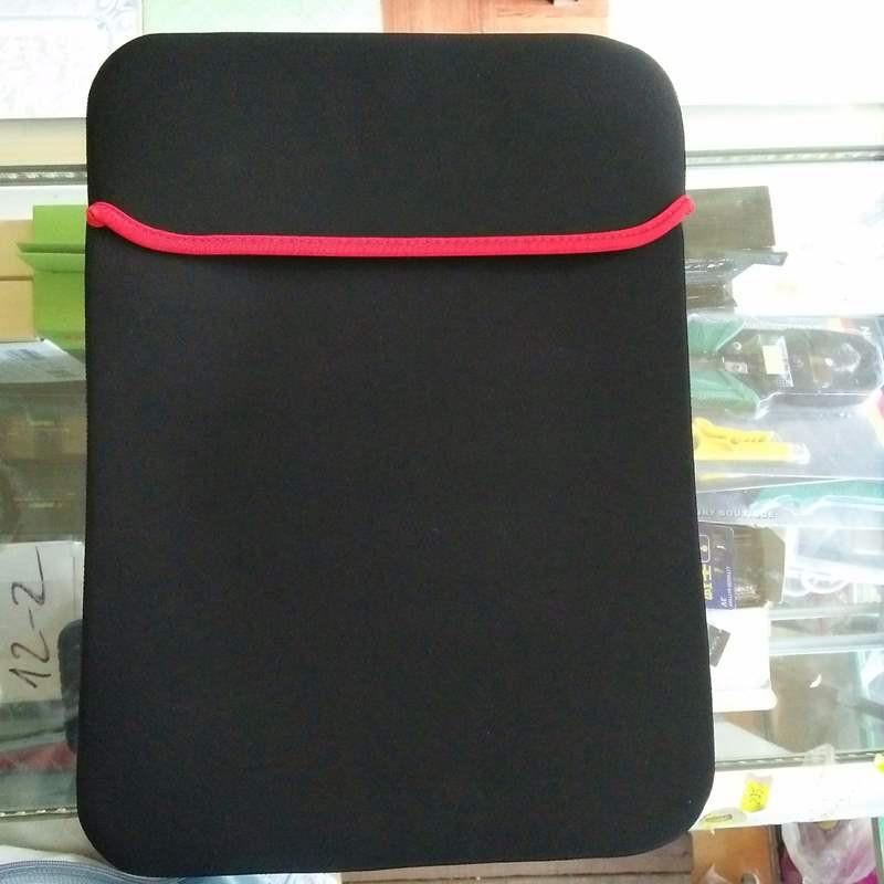 Túi chống sốc laptop nhung có viền đỏ 14 inch
