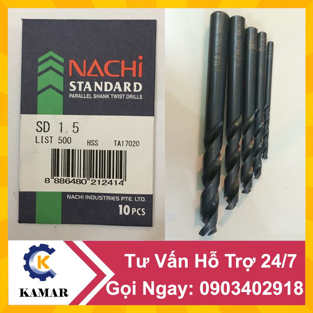 Mũi khoan nachi từ 1.0 đến 1.9mm