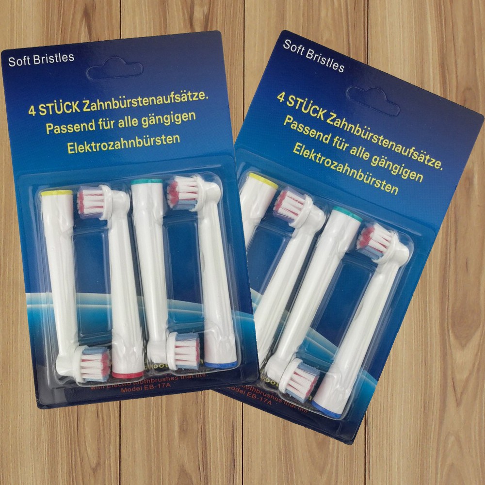 Set Bộ 4 đầu bàn chải đánh răng điện máy Oral B Braun chăm sóc răng miệng toàn diện – Nhiều mã Dan House