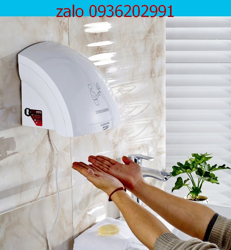 Máy sấy tay nóng lạnh nhà vệ sinh- máy sấy khô tay cảm biến hồng ngoại
