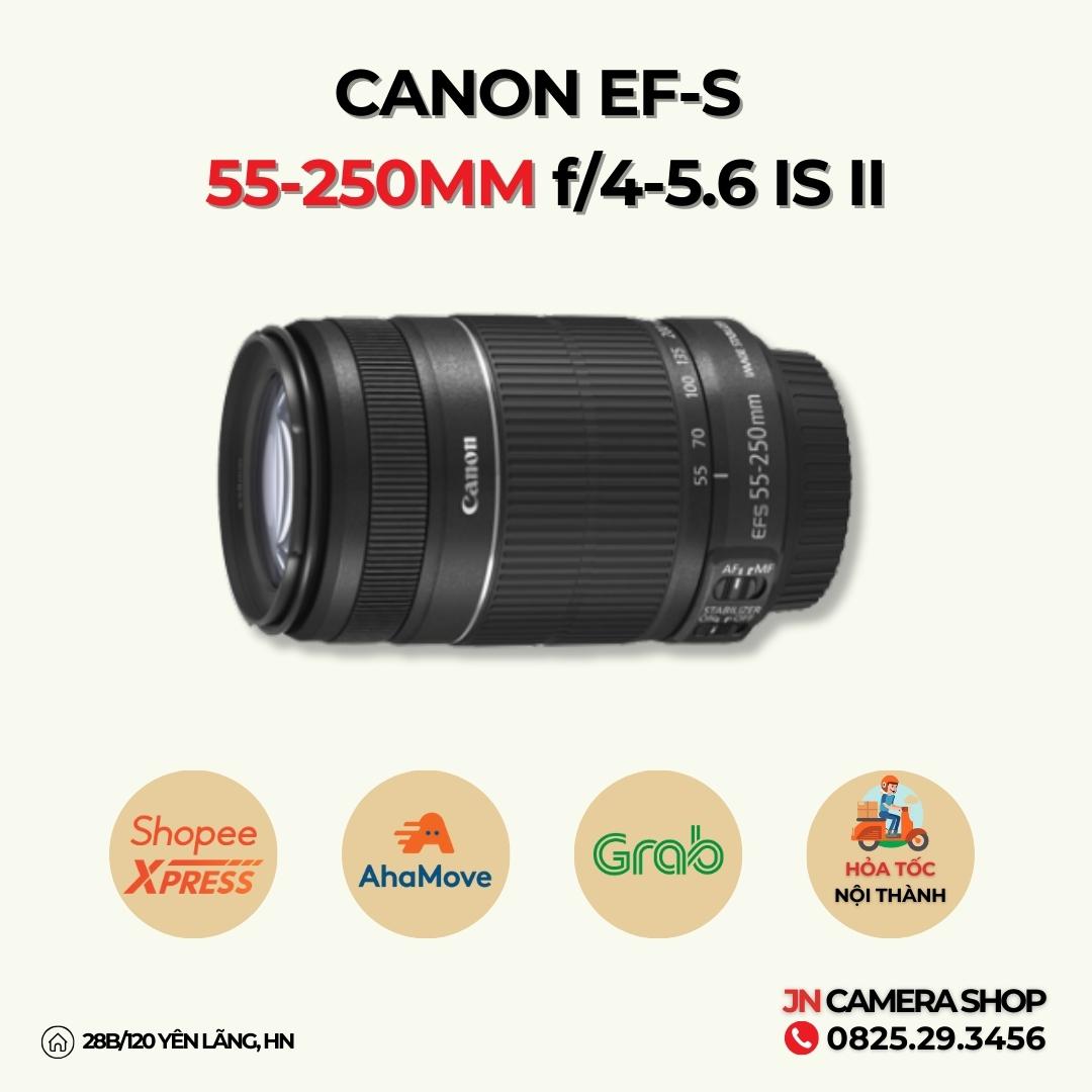 Ống kính canon ef-s 55-250mm f/4-5.6 is ii, mới 95%