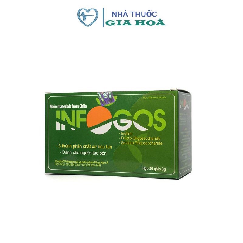 Infogos - cung cấp chất xơ hổ trợ điều táo bón