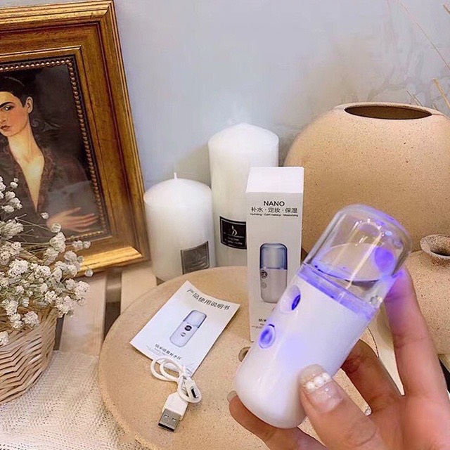 TRÊN 49K HỖ TRỢ 15K SHIP.Máy phun sương làm đẹp da mini TPM.01 dung tích 30ml, chất liệu nhựa và hợp kim cao cấp, an toàn sức khỏe người sử dụng