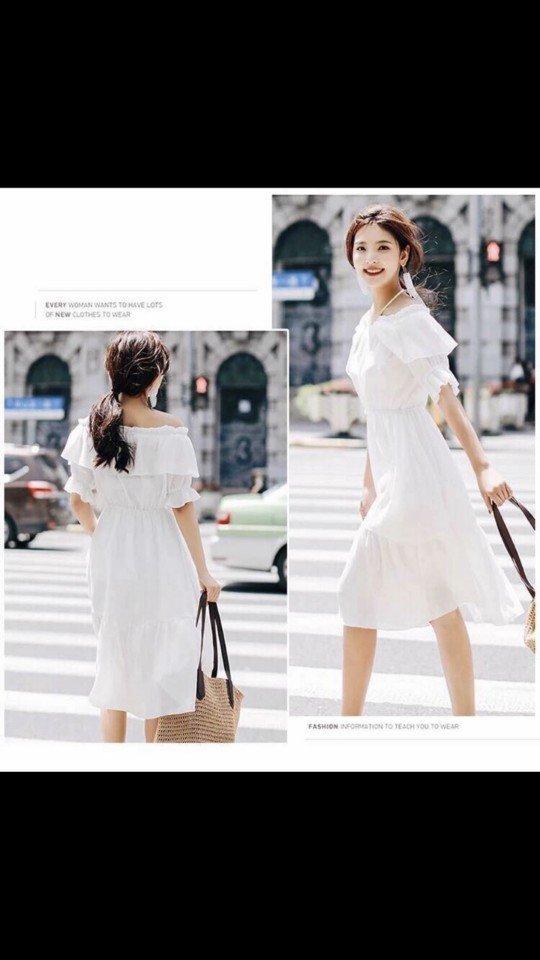 Đầm Maxi bẹt vai