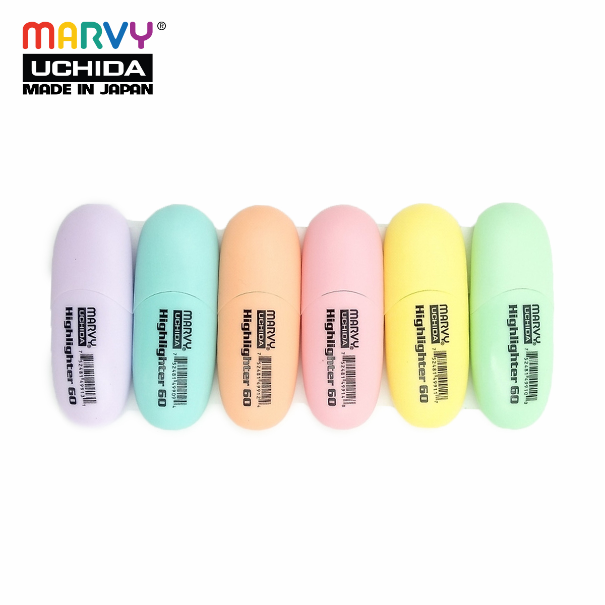 Set 6 màu dạ quang marvy 60
