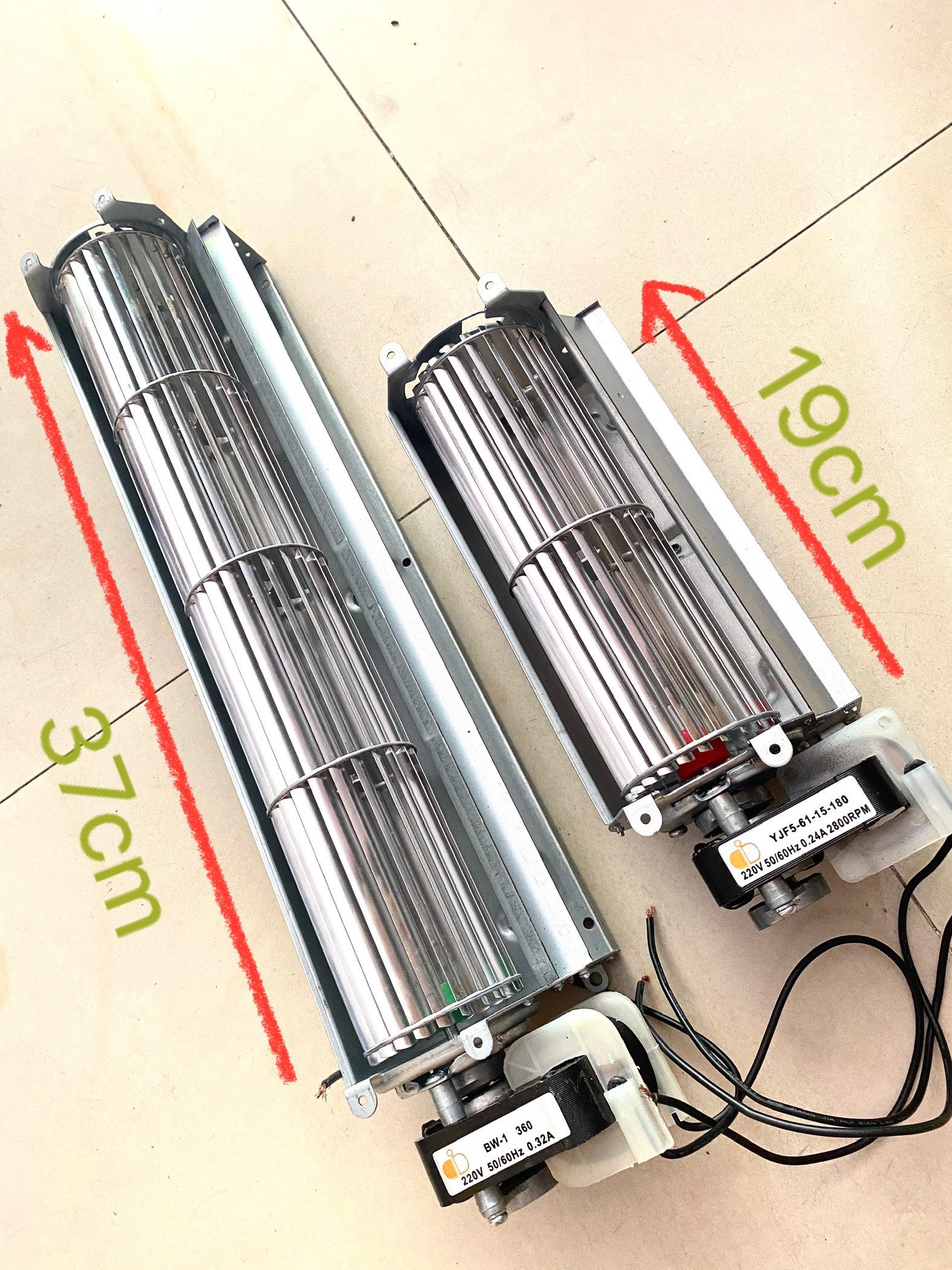 Quạt lồng sóc cho tủ mát loại 2T và 4T