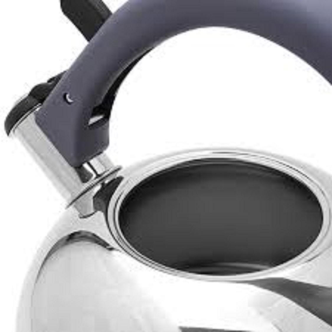 Ấm reo đun nước inox 304 Zebra Thái Lan Bella 3.5L 113485. có còi báo, dùng được trên bếp từ.