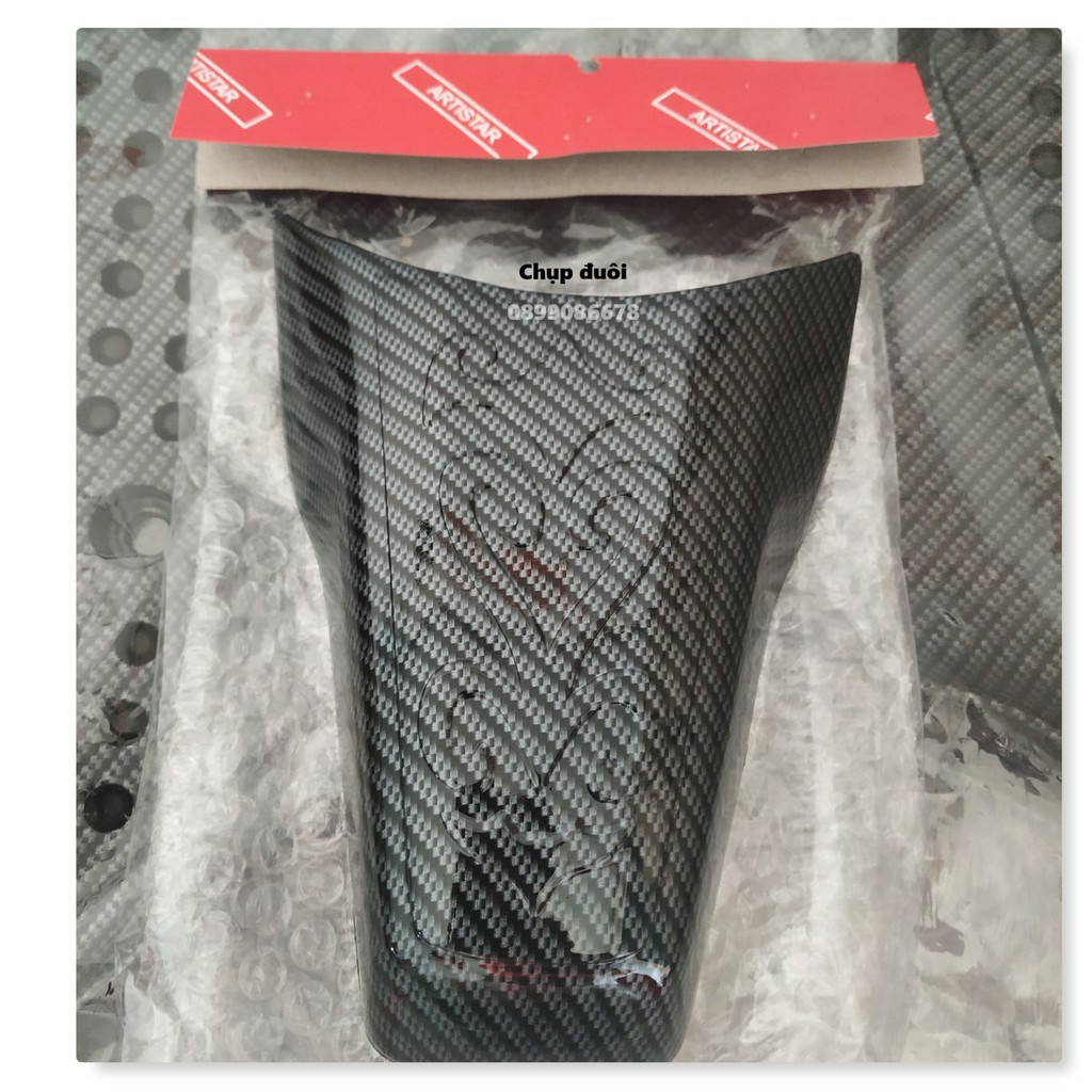 Ốp chụp đuôi / cóc đèn xe sh 125i, 150i đời 2020, 2021, 2022 - nhúng carbon