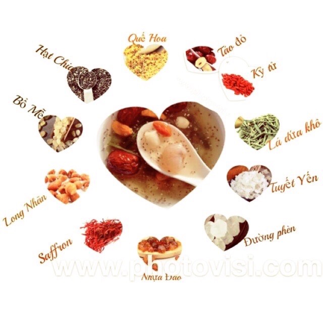 Set đặc biệt chè dưỡng nhan 4 người ăn hoàn chỉnh