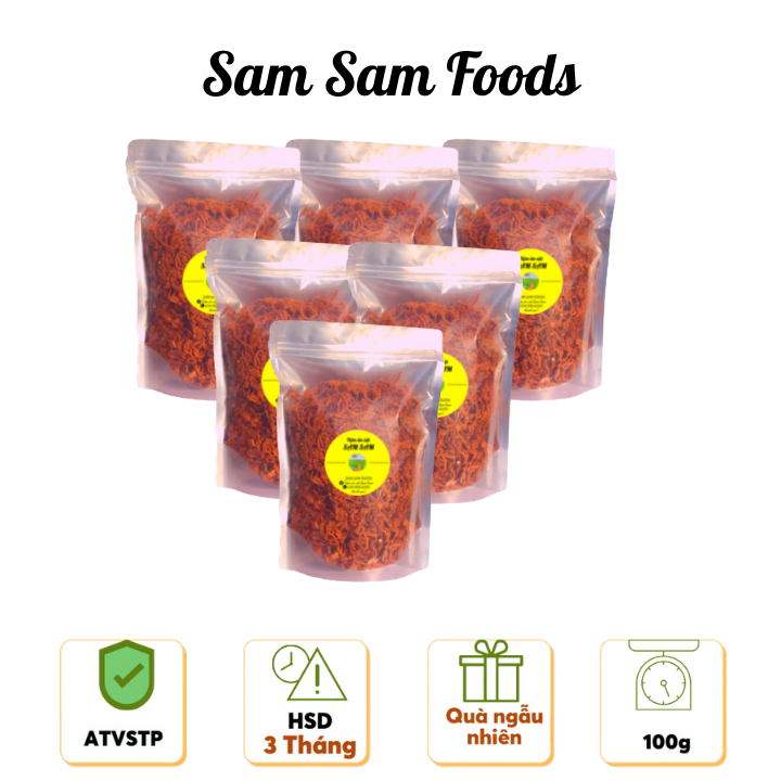Khô bò túi zip 100g siêu ngon tiệm ăn vặt sam sam