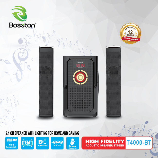 Loa vi tính bosston bluetooth 2.1 t4000-bt