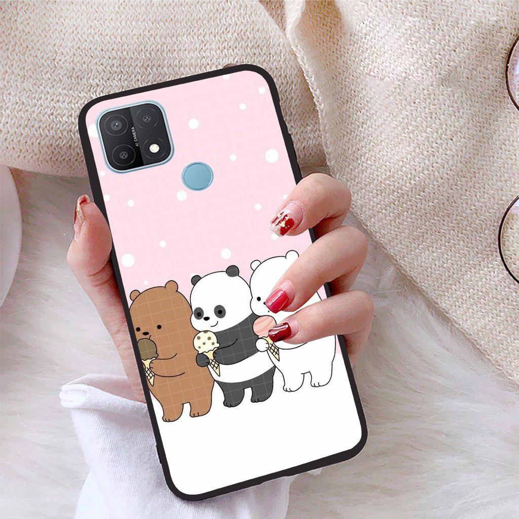 [HCM]Ốp lưng Oppo A15 viền dẻo TPU BST Chúng ta là Gấu