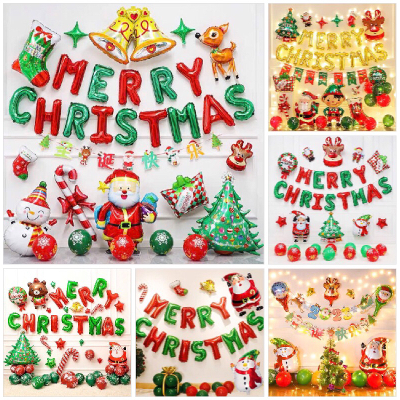 Sét bóng trang trí noel