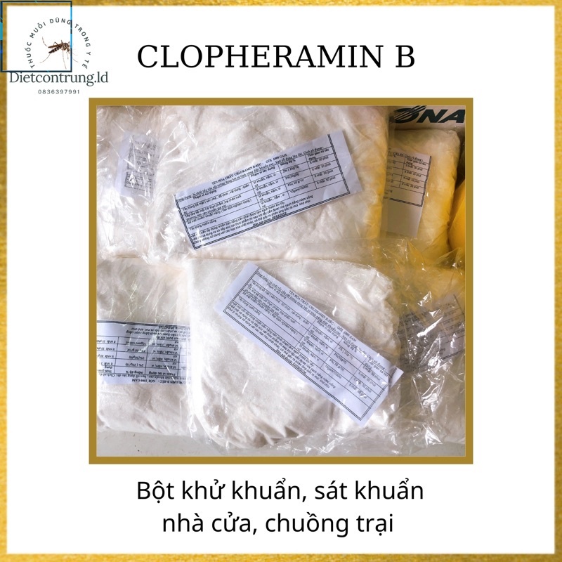 Cloramin b séc - bột khử khuẩn nhà cửa, chuồng trại, trường học gói 0.5kg