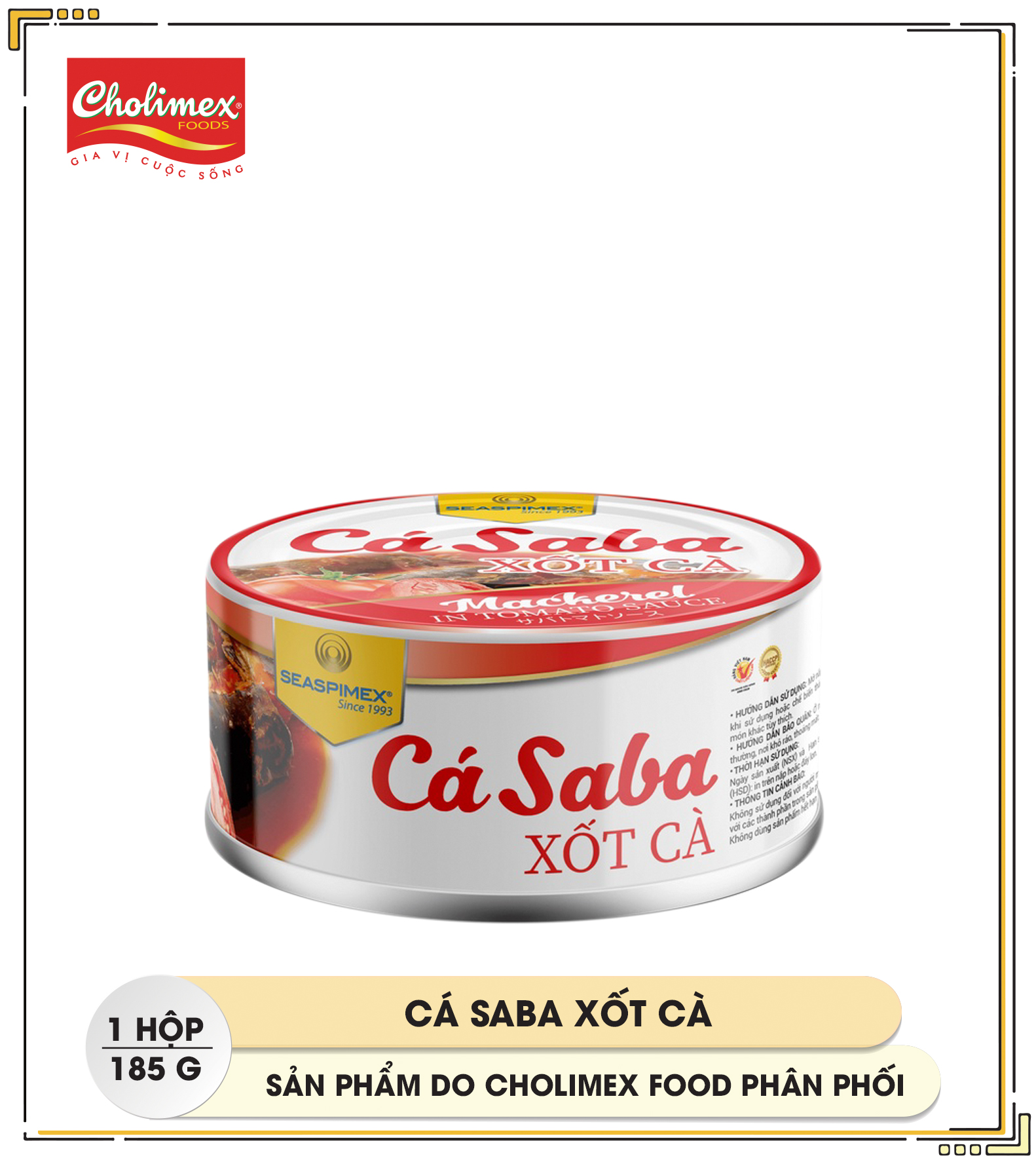 Cá Saba xốt cà Seaspimex 185g