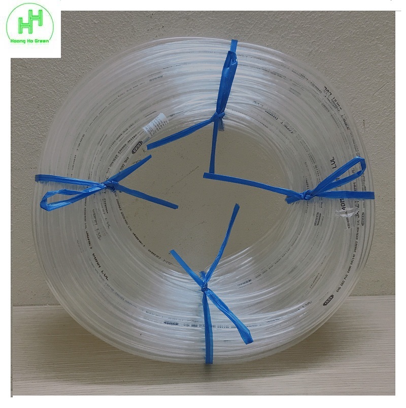 Ống Nhựa Dẻo PVC Màu Trắng  fi 8mm - Ti ô màu trắng Fi 8mm (chiều dài 40m/cuộn)