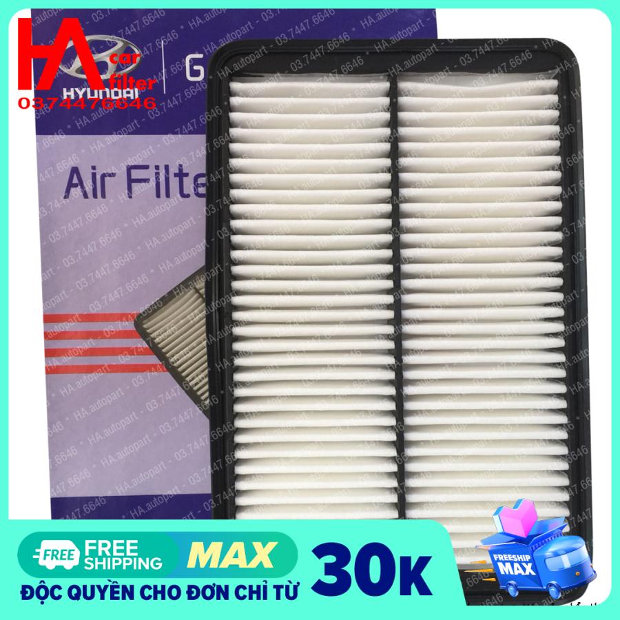 Lọc gió động cơ SantaFe máy dầu 2.2L đời 2013-2018, Sorento máy dầu 2.2L đời 2013-2014. (HYD)