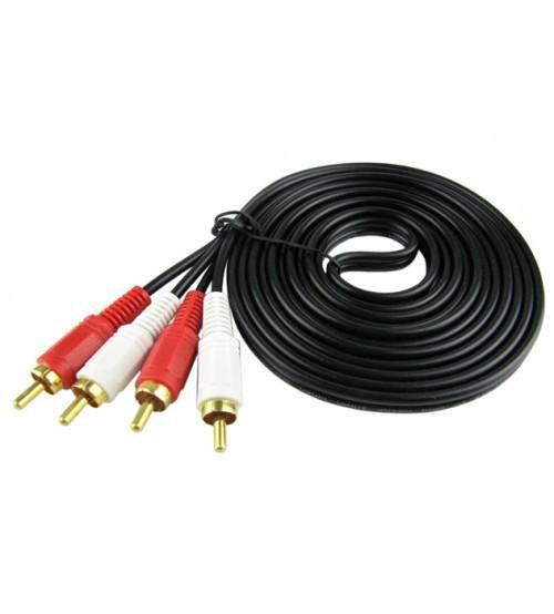 [HCM]Dây av 4 đầu DÀI 5M dây av 2AV-2AV Dây cáp loa  dây AV 2 đầu âm thanh Cáp loa 4 đầu hoa sen RCA dài 5M (Dây loa AV 4 đầu)