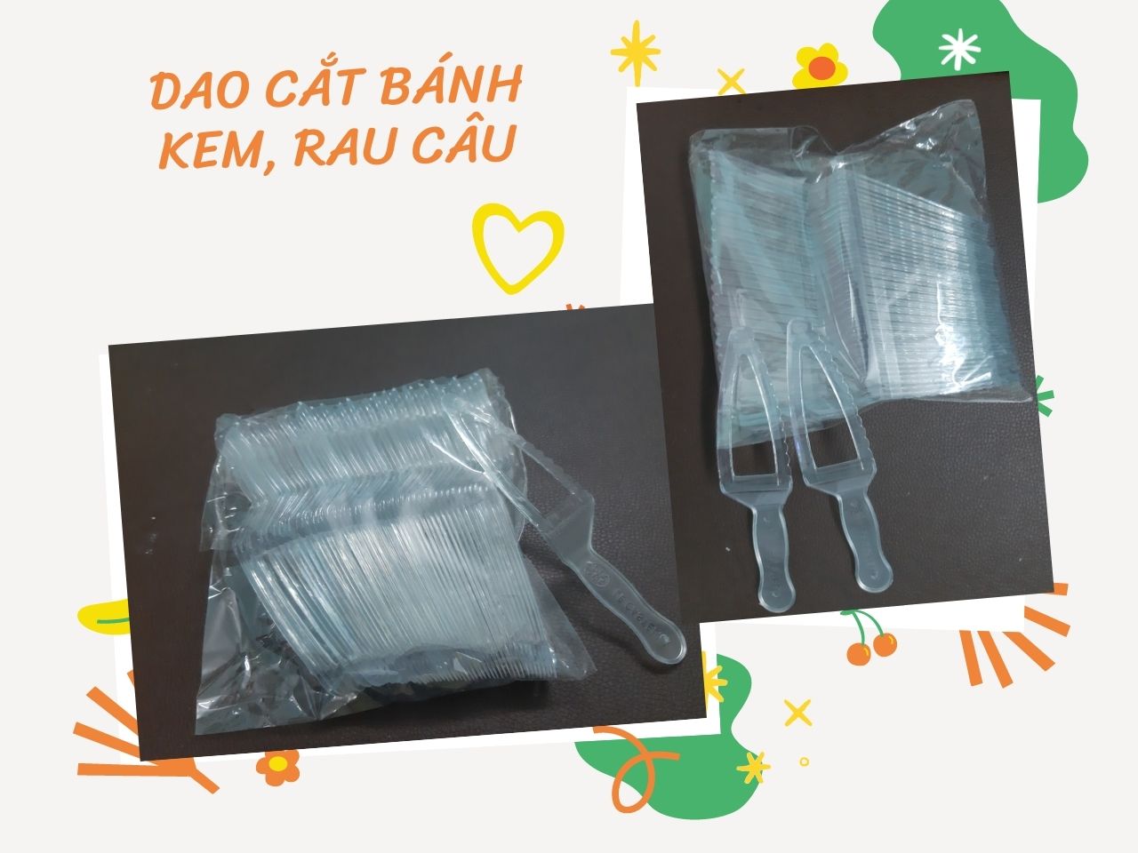 Dao cắt bánh sinh nhật, bánh rau câu