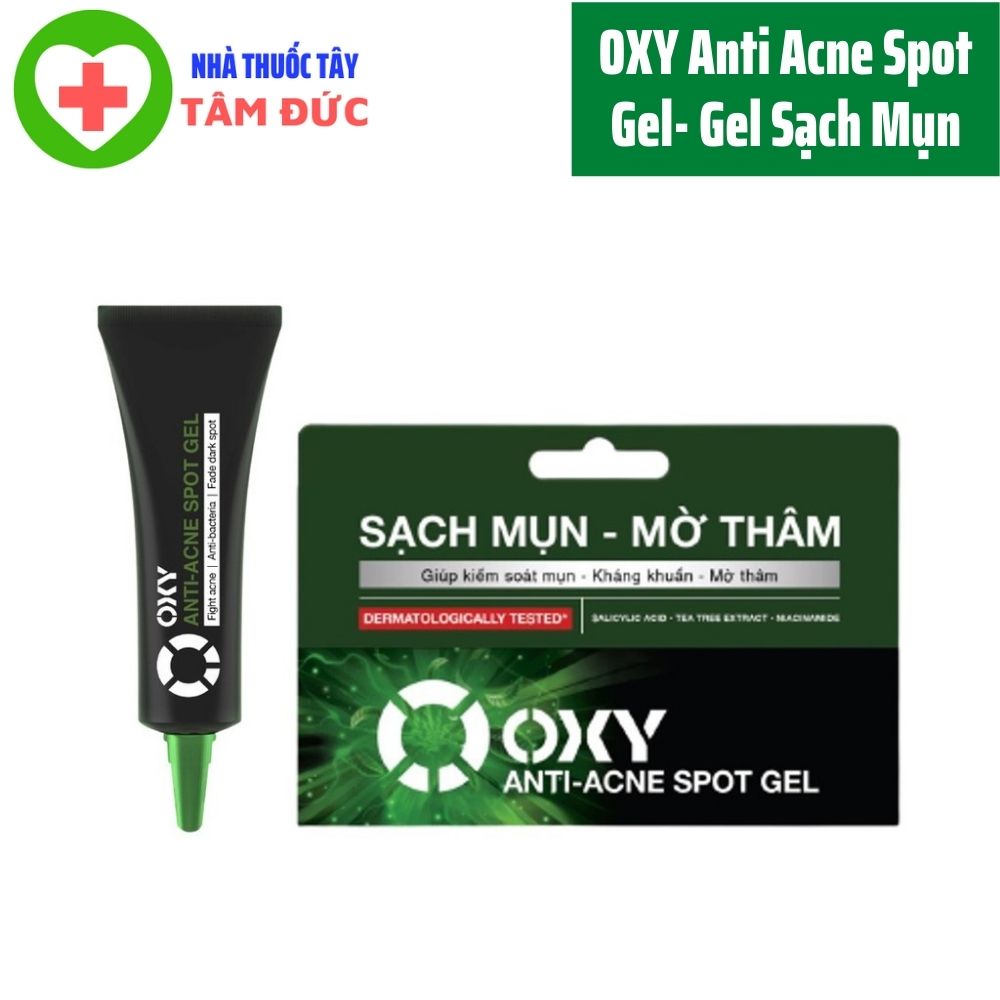 Oxy anti acne spot gel- gel sạch mụn mờ thâm 10g