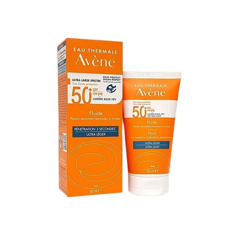 Kem chống nắng Avene Protestion Fluide 50+ 50ml - dạng sữa cho da thường, da hỗn hợp