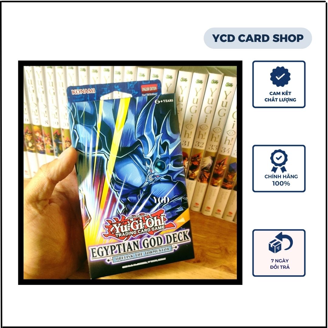 Hộp Thẻ bài yugioh chính hãng Structure deck Egyptian God Deck- Obelisk the Tormentor