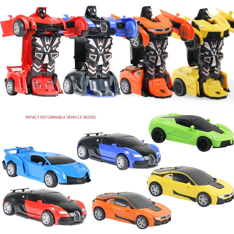 Xe Tự Biến Hình Robot Khi Va Trúng Cho Bé