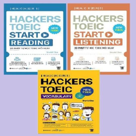 Sách - Combo Hackers Toeic Start Listening + Hackers Toeic Start Reading + Hackers Toeic Vocabulary