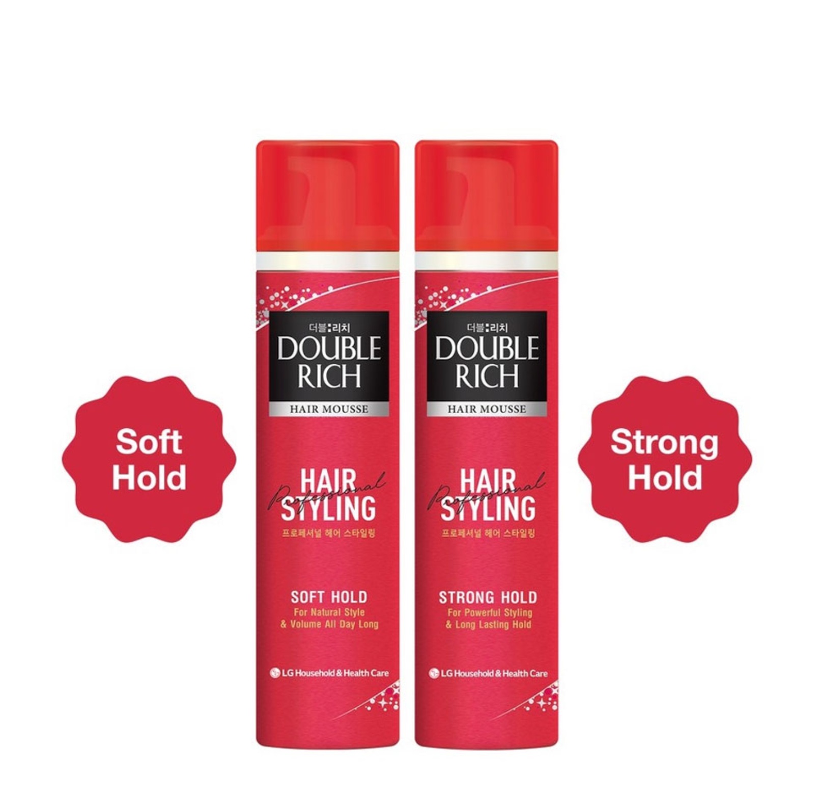 Mousse xịt tạo kiểu tóc giữ tóc cố định double rich hair 150ml