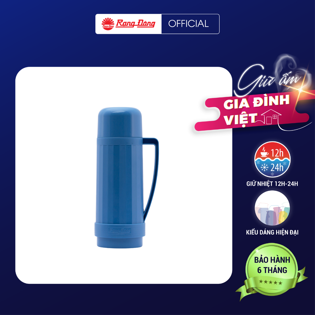 Phích Giữ nhiệt Cầm Tay 0,5L RD 0538 N1 Chính hãng Rạng Đông Khả năng giữ nhiệt lâu An toàn sức khỏe Ruột phích thủy tinh cao cấp