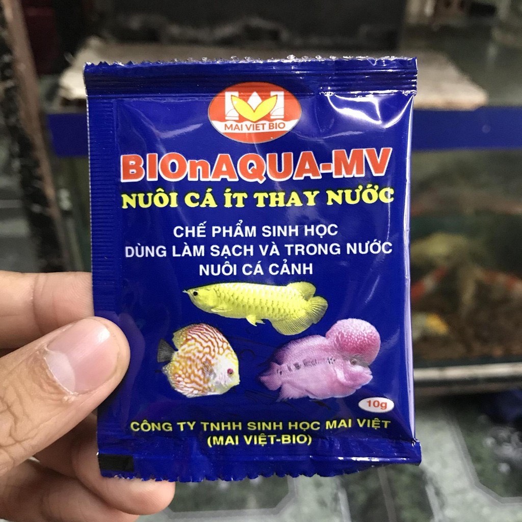 Men xử lý nước hồ cá mai việt gói 10gam